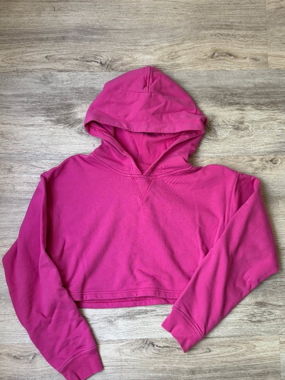 Lululemon All Yours Cropped Hoodie - Sonic Pink, Size 10, Like New